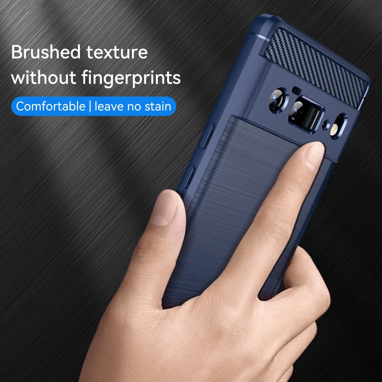 For Google Pixel 6 Pro Brushed Texture Carbon Fiber TPU Case