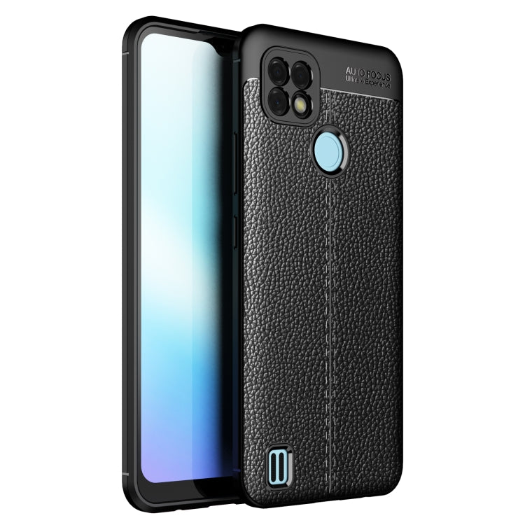 For OPPO Realme C21 Litchi Texture TPU Shockproof Case