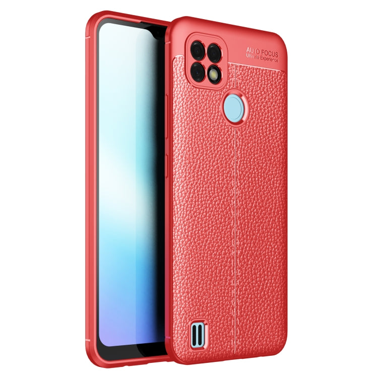 For OPPO Realme C21 Litchi Texture TPU Shockproof Case