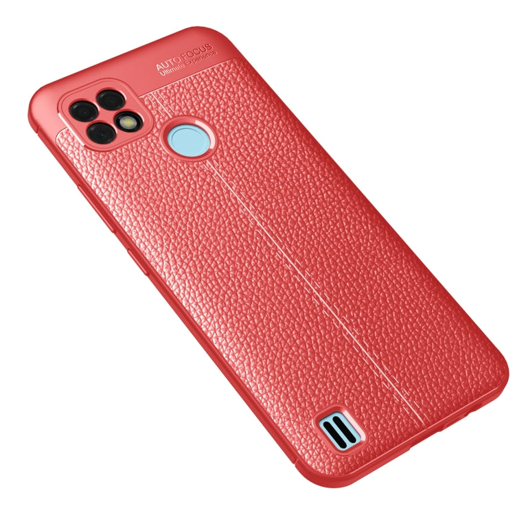 For OPPO Realme C21 Litchi Texture TPU Shockproof Case