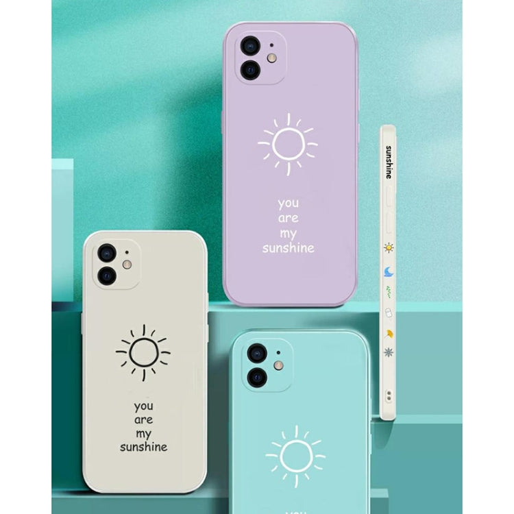 For iPhone 12 Pro Max Straight Edge Maple Leaf Pattern TPU Protective Case with Hand Strap