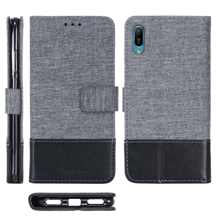 For Huawei Y6 Pro (2019) MUXMA MX102 Horizontal Flip Canvas Leather Case with Stand & Card Slot & Wallet Function