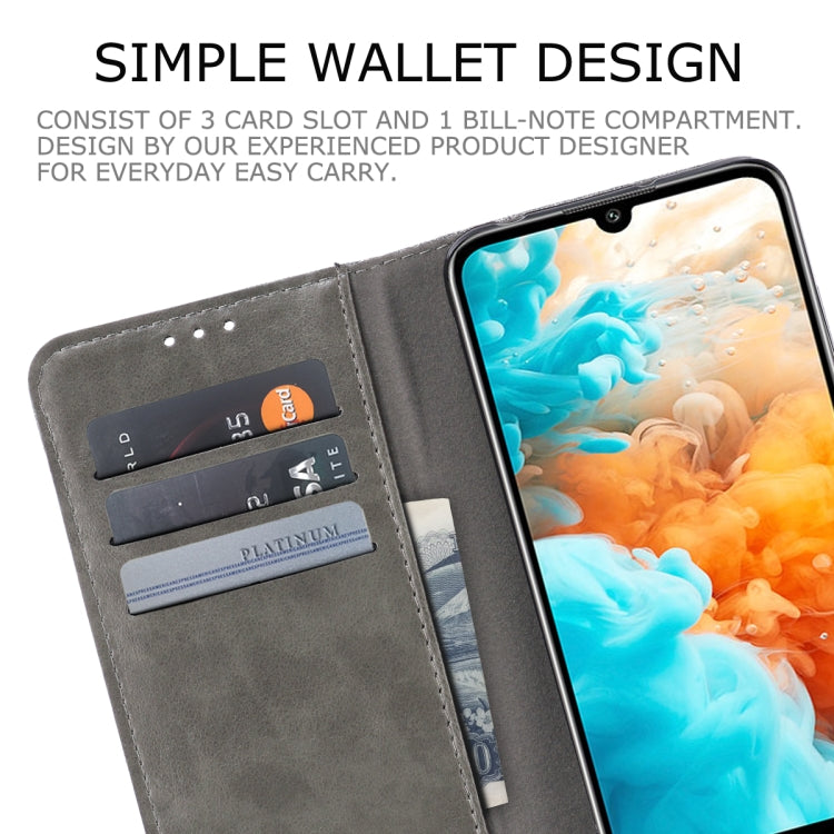 For Huawei Y6 Pro (2019) MUXMA MX102 Horizontal Flip Canvas Leather Case with Stand & Card Slot & Wallet Function