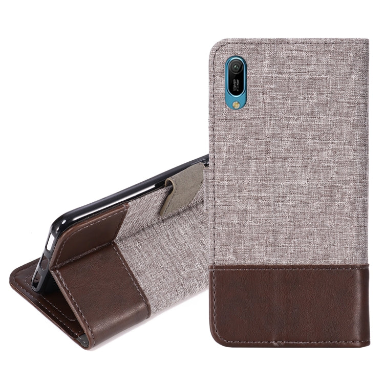 For Huawei Y6 Pro (2019) MUXMA MX102 Horizontal Flip Canvas Leather Case with Stand & Card Slot & Wallet Function