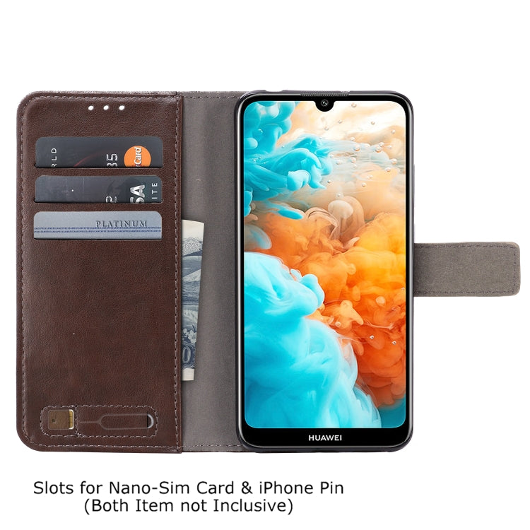 For Huawei Y6 Pro (2019) MUXMA MX102 Horizontal Flip Canvas Leather Case with Stand & Card Slot & Wallet Function