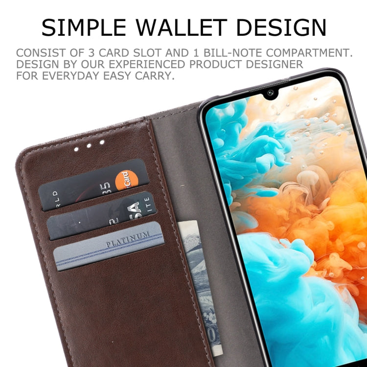 For Huawei Y6 Pro (2019) MUXMA MX102 Horizontal Flip Canvas Leather Case with Stand & Card Slot & Wallet Function