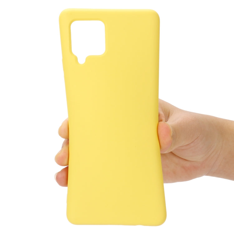 For Samsung Galaxy A22 4G Solid Color Liquid Silicone Dropproof Full Coverage Protective Case