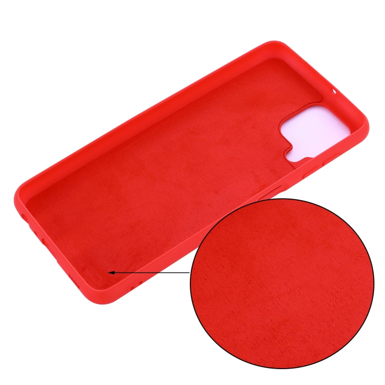 For Samsung Galaxy A22 4G Solid Color Liquid Silicone Dropproof Full Coverage Protective Case