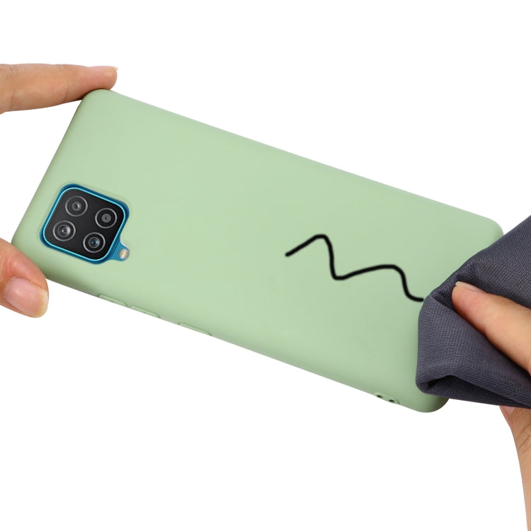 For Samsung Galaxy A22 4G Solid Color Liquid Silicone Dropproof Full Coverage Protective Case