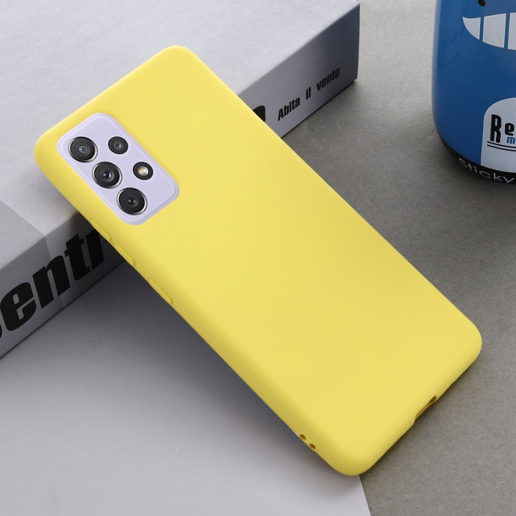 For Samsung Galaxy A82 Solid Color Liquid Silicone Dropproof Full Coverage Protective Case