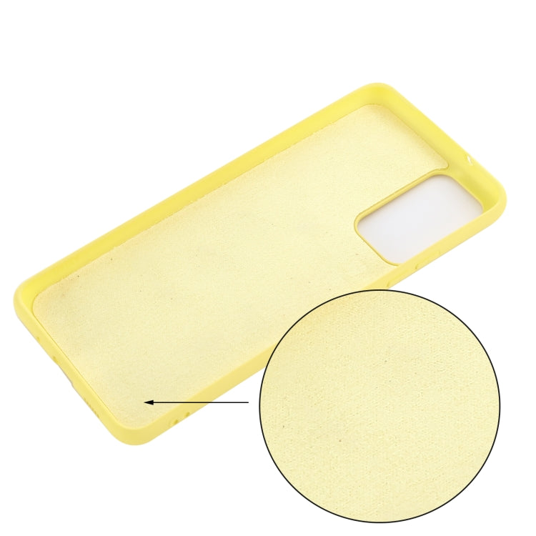 For Samsung Galaxy A82 Solid Color Liquid Silicone Dropproof Full Coverage Protective Case