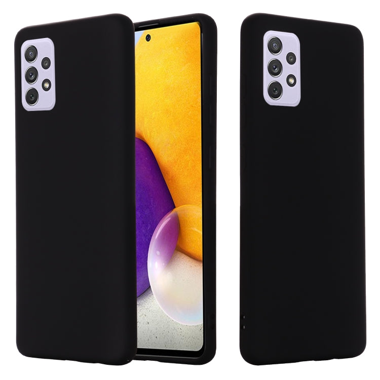 For Samsung Galaxy A82 Solid Color Liquid Silicone Dropproof Full Coverage Protective Case