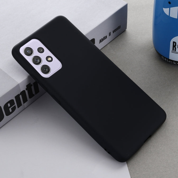 For Samsung Galaxy A82 Solid Color Liquid Silicone Dropproof Full Coverage Protective Case