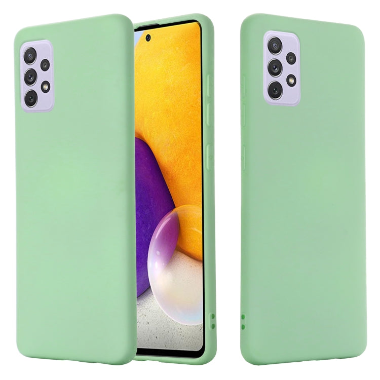 For Samsung Galaxy A82 Solid Color Liquid Silicone Dropproof Full Coverage Protective Case
