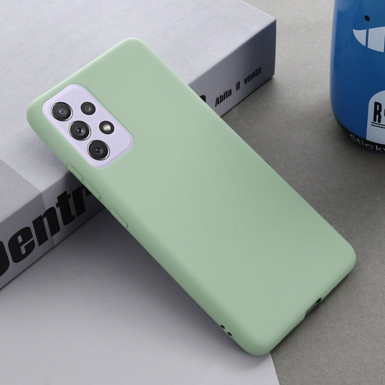 For Samsung Galaxy A82 Solid Color Liquid Silicone Dropproof Full Coverage Protective Case