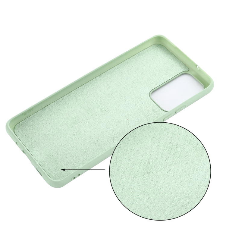 For Samsung Galaxy A82 Solid Color Liquid Silicone Dropproof Full Coverage Protective Case