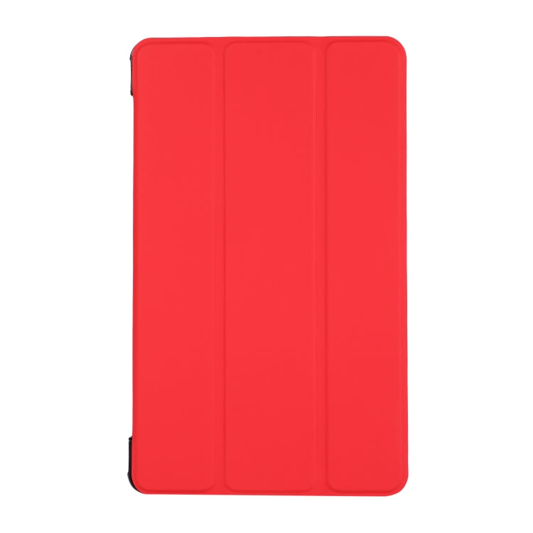 For Samsung Galaxy Tab A7 Lite 8.4 T220/225 3-folding Skin Texture Horizontal Flip TPU + PU Leather Case with Holder