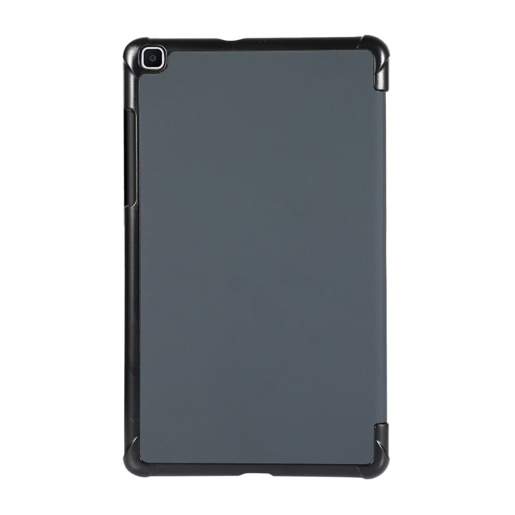 For Samsung Galaxy Tab A7 Lite 8.4 T220/225 3-folding Skin Texture Horizontal Flip TPU + PU Leather Case with Holder