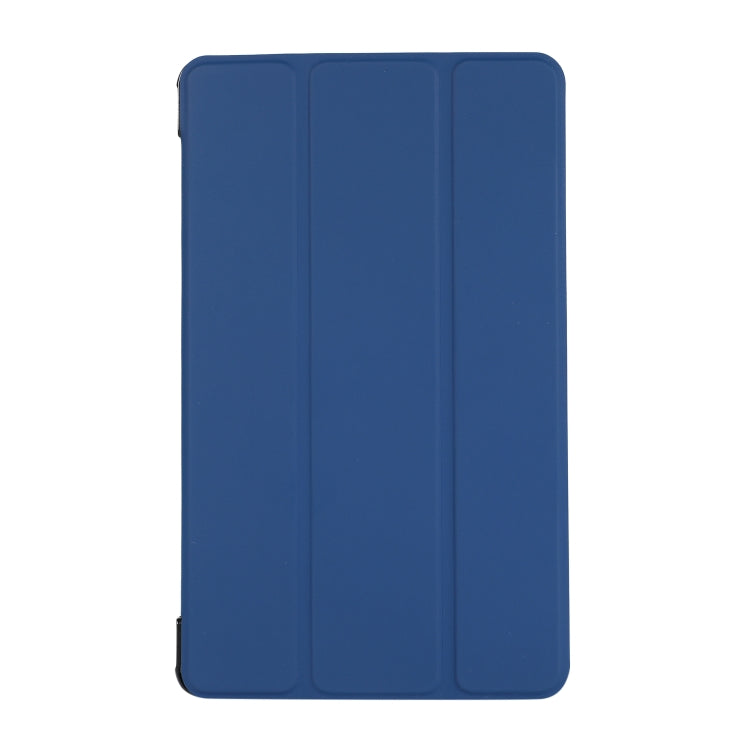 For Samsung Galaxy Tab A7 Lite 8.4 T220/225 3-folding Skin Texture Horizontal Flip TPU + PU Leather Case with Holder