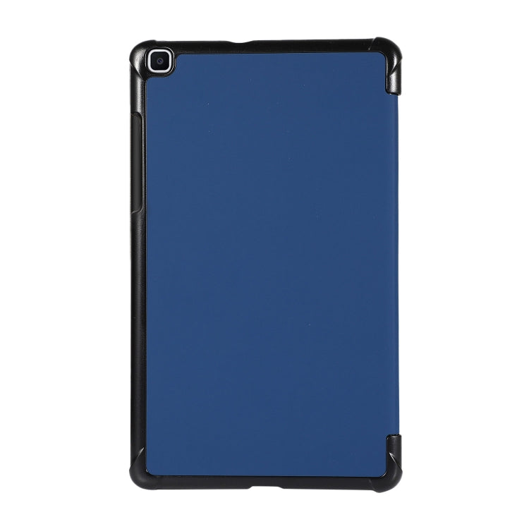 For Samsung Galaxy Tab A7 Lite 8.4 T220/225 3-folding Skin Texture Horizontal Flip TPU + PU Leather Case with Holder