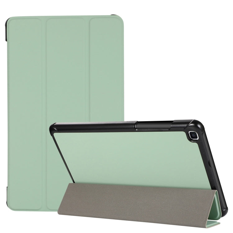 For Samsung Galaxy Tab A7 Lite 8.4 T220/225 3-folding Skin Texture Horizontal Flip TPU + PU Leather Case with Holder