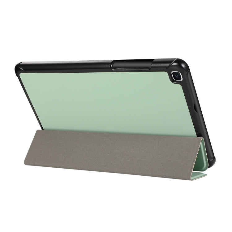 For Samsung Galaxy Tab A7 Lite 8.4 T220/225 3-folding Skin Texture Horizontal Flip TPU + PU Leather Case with Holder