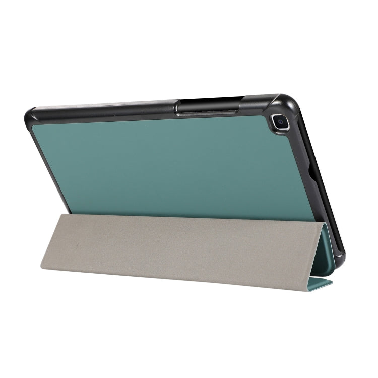 For Samsung Galaxy Tab A7 Lite 8.4 T220/225 3-folding Skin Texture Horizontal Flip TPU + PU Leather Case with Holder