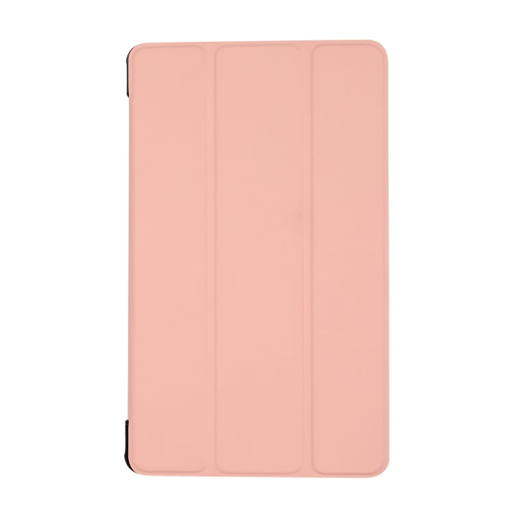 For Samsung Galaxy Tab A7 Lite 8.4 T220/225 3-folding Skin Texture Horizontal Flip TPU + PU Leather Case with Holder