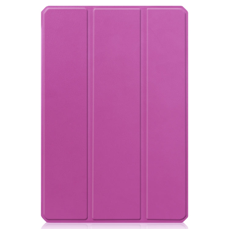 For Amazon Kindle Fire HD 10 2021 Custer Pattern Pure Color TPU Smart Tablet Holster with Sleep Function & 3-Fold Holder