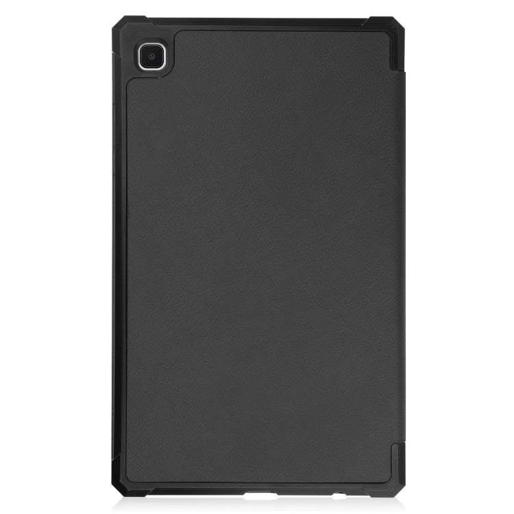 For Samsung Galaxy Tab A7 Lite T220 / T225 Custer Pattern Pure Color TPU Smart Tablet Holster with Sleep Function & 3-Fold Holder