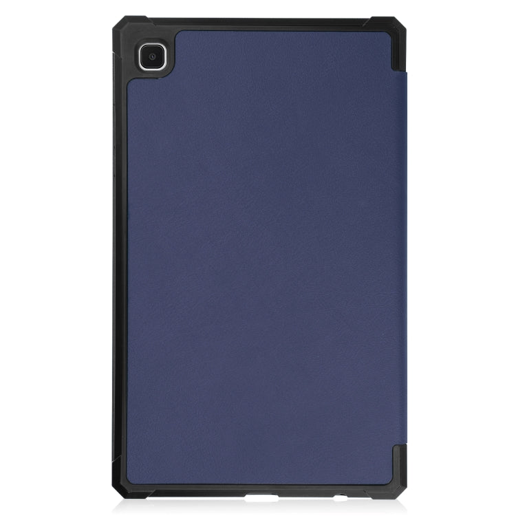 For Samsung Galaxy Tab A7 Lite T220 / T225 Custer Pattern Pure Color TPU Smart Tablet Holster with Sleep Function & 3-Fold Holder