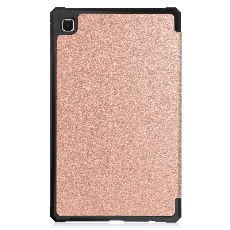 For Samsung Galaxy Tab A7 Lite T220 / T225 Custer Pattern Pure Color TPU Smart Tablet Holster with Sleep Function & 3-Fold Holder