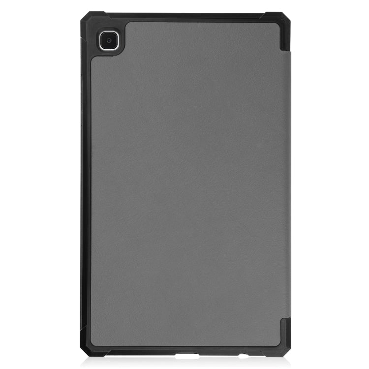 For Samsung Galaxy Tab A7 Lite T220 / T225 Custer Pattern Pure Color TPU Smart Tablet Holster with Sleep Function & 3-Fold Holder