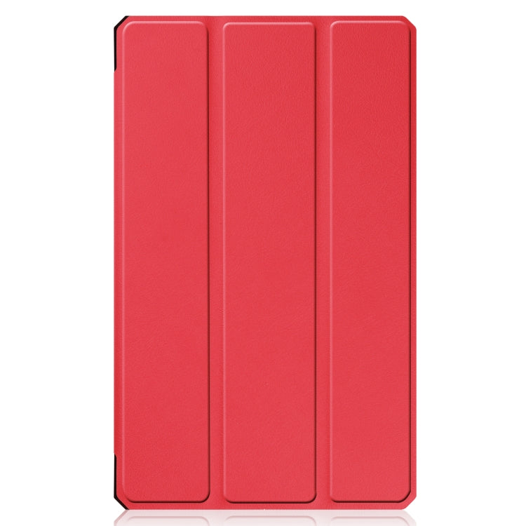 For Samsung Galaxy Tab A7 Lite T220 / T225 Custer Pattern Pure Color TPU Smart Tablet Holster with Sleep Function & 3-Fold Holder