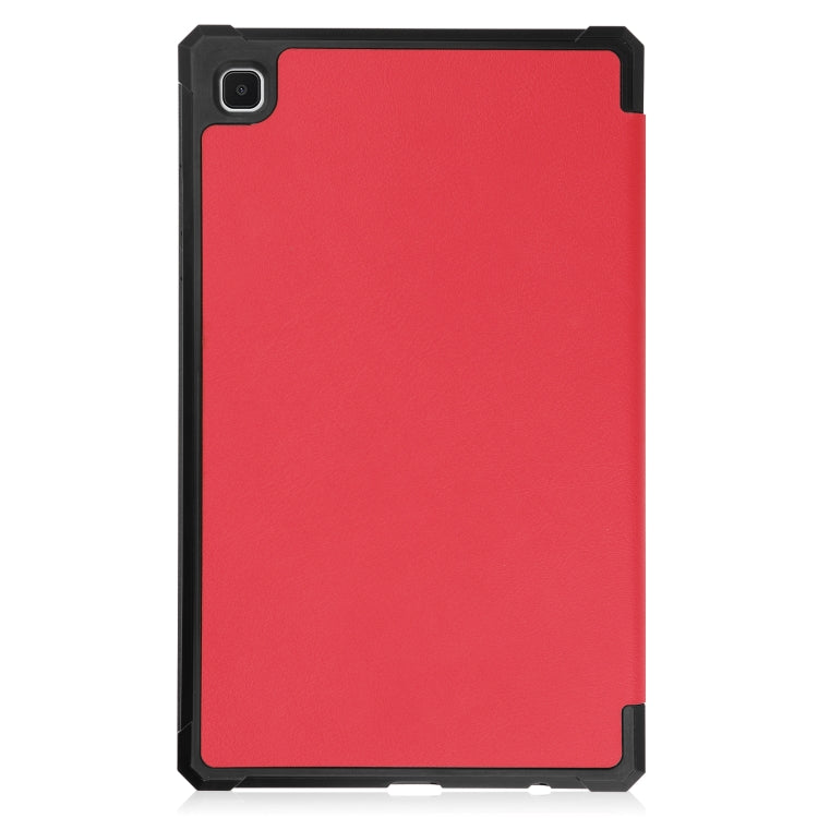 For Samsung Galaxy Tab A7 Lite T220 / T225 Custer Pattern Pure Color TPU Smart Tablet Holster with Sleep Function & 3-Fold Holder