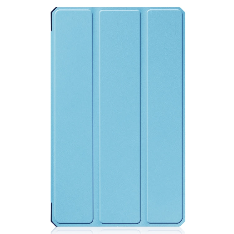 For Samsung Galaxy Tab A7 Lite T220 / T225 Custer Pattern Pure Color TPU Smart Tablet Holster with Sleep Function & 3-Fold Holder