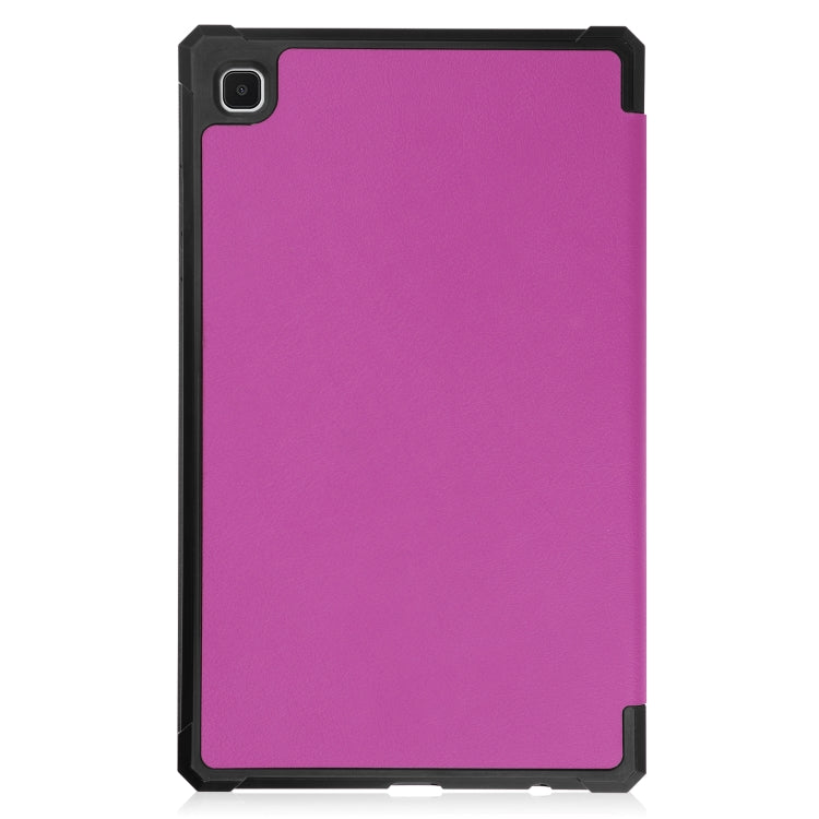 For Samsung Galaxy Tab A7 Lite T220 / T225 Custer Pattern Pure Color TPU Smart Tablet Holster with Sleep Function & 3-Fold Holder