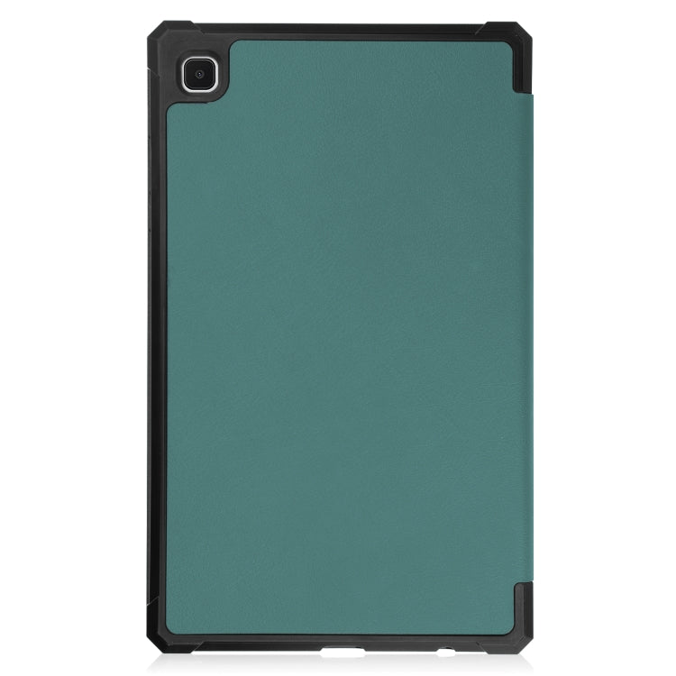 For Samsung Galaxy Tab A7 Lite T220 / T225 Custer Pattern Pure Color TPU Smart Tablet Holster with Sleep Function & 3-Fold Holder