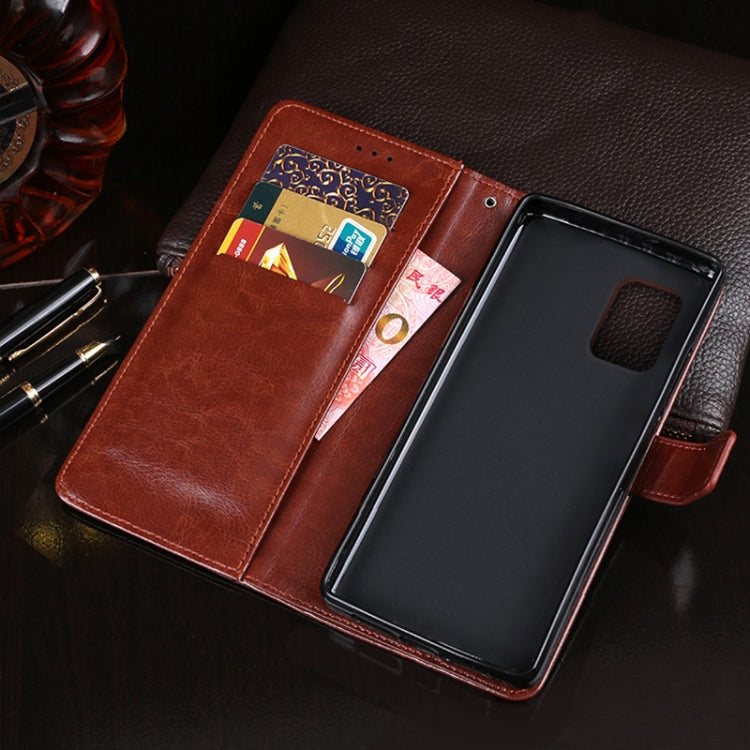 For Asus Zenfone 8 ZS590KS idewei Crazy Horse Texture Horizontal Flip Leather Case with Holder & Card Slots & Wallet