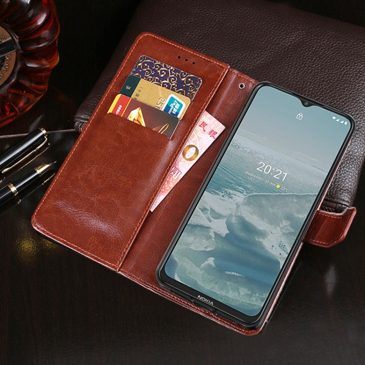 For Nokia G20 / G10 idewei Crazy Horse Texture Horizontal Flip Leather Case with Holder & Card Slots & Wallet