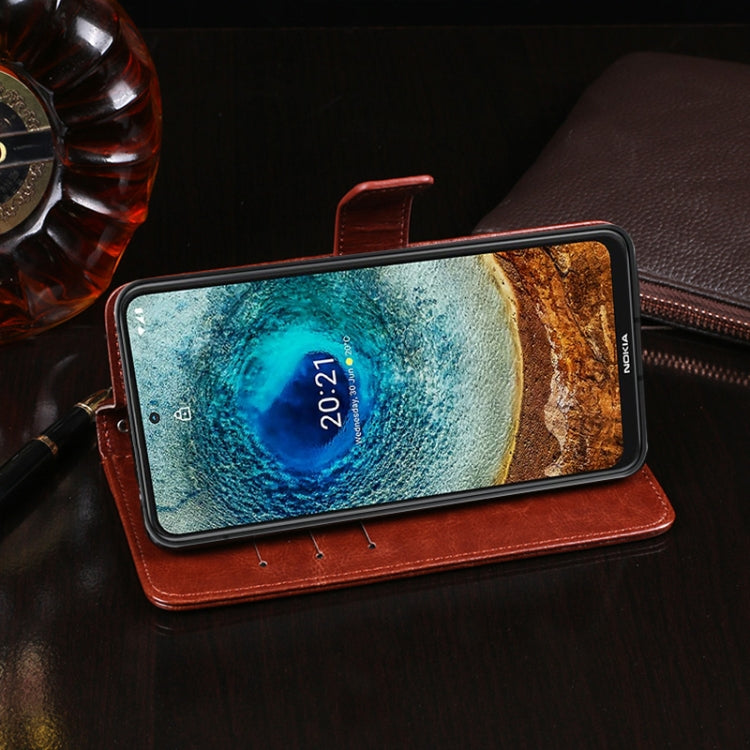 For Nokia X10 / X20 idewei Crazy Horse Texture Horizontal Flip Leather Case with Holder & Card Slots & Wallet
