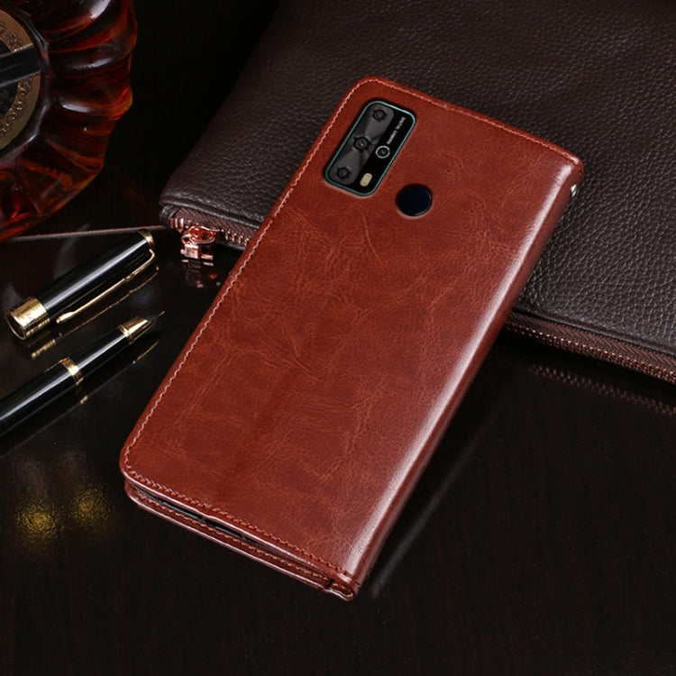 For Oukitel C23 Pro idewei Crazy Horse Texture Horizontal Flip Leather Case with Holder & Card Slots & Wallet