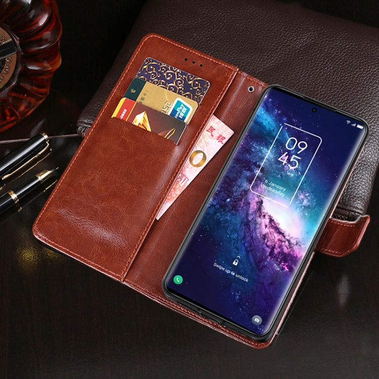For TCL 20 Pro 5G idewei Crazy Horse Texture Horizontal Flip Leather Case with Holder & Card Slots & Wallet
