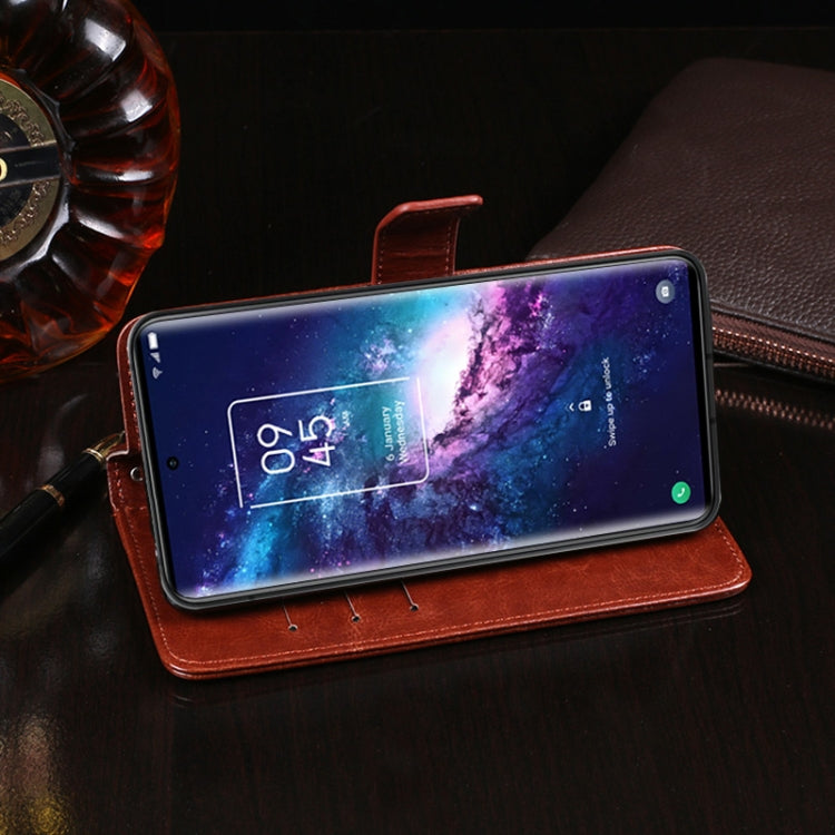 For TCL 20 Pro 5G idewei Crazy Horse Texture Horizontal Flip Leather Case with Holder & Card Slots & Wallet