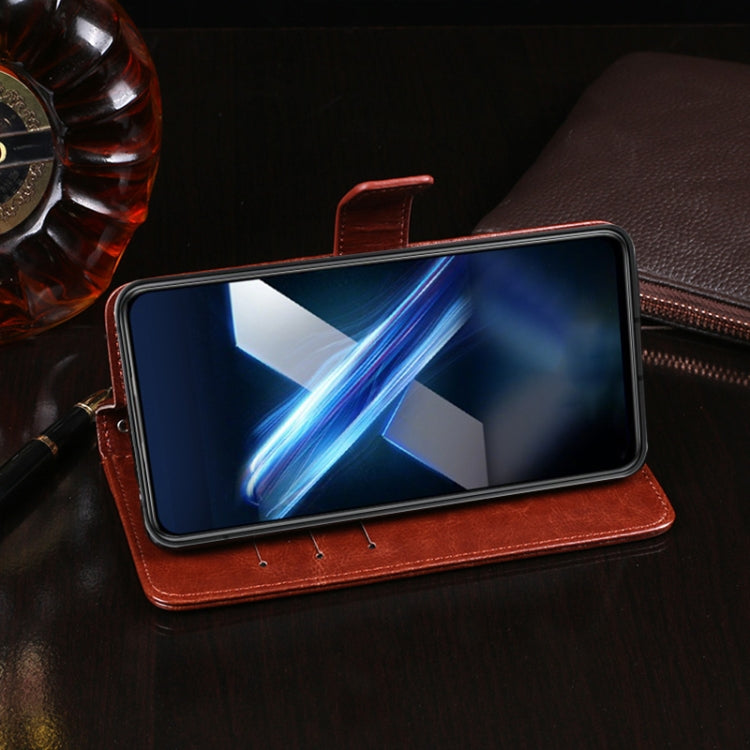 For Honor X20 SE idewei Crazy Horse Texture Horizontal Flip Leather Case with Holder & Card Slots & Wallet