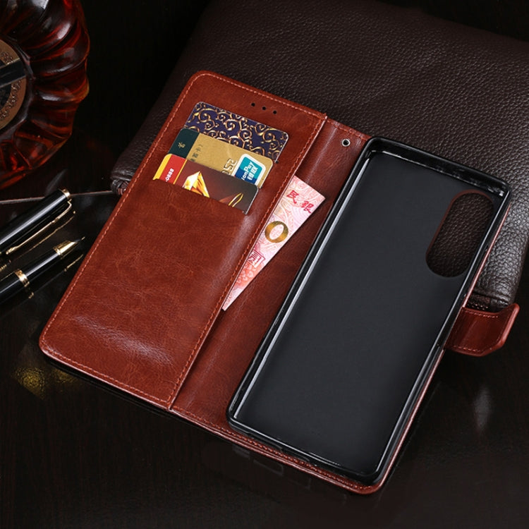 For Honor X20 SE idewei Crazy Horse Texture Horizontal Flip Leather Case with Holder & Card Slots & Wallet