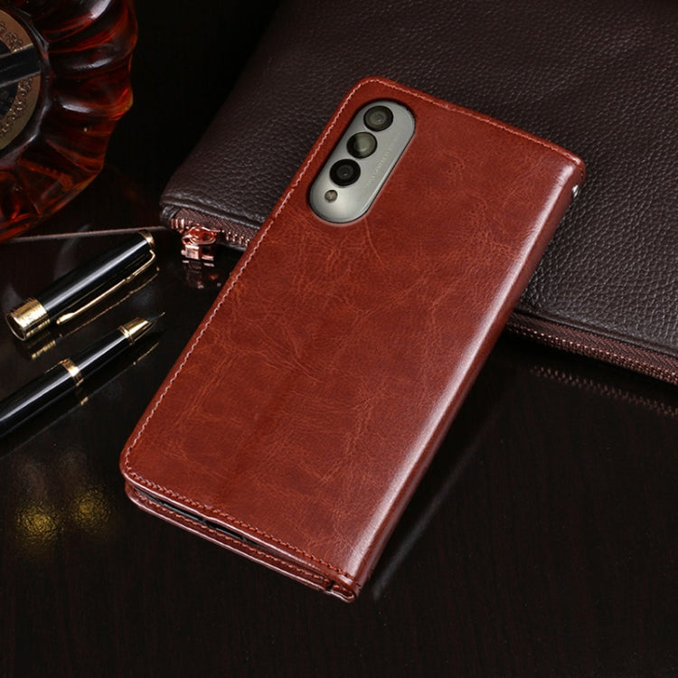 For Honor X20 SE idewei Crazy Horse Texture Horizontal Flip Leather Case with Holder & Card Slots & Wallet