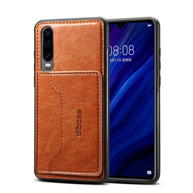 For Galaxy A90 5G Dibase Crazy Horse Texture Protective Case, with Holder & Card Slots