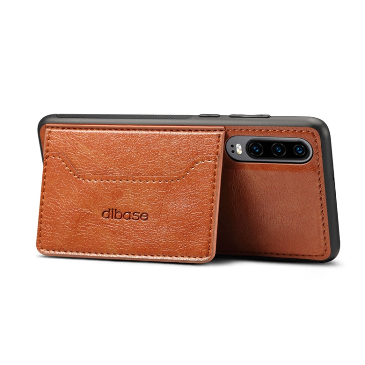 For Galaxy A90 5G Dibase Crazy Horse Texture Protective Case, with Holder & Card Slots