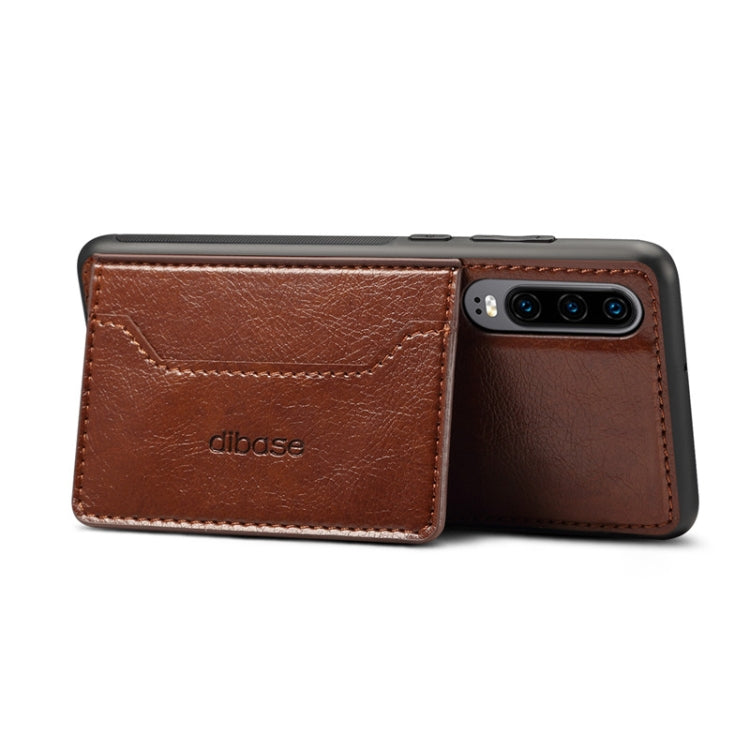 For Galaxy A90 5G Dibase Crazy Horse Texture Protective Case, with Holder & Card Slots